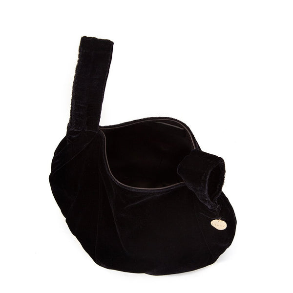 Black Velvet Chou Chou Bag