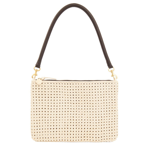 Cream Woven Flat Clutch – maeree