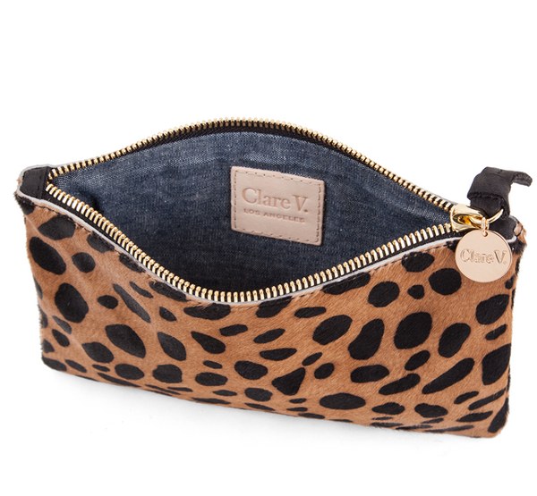 Leopard Foldover Clutch – maeree