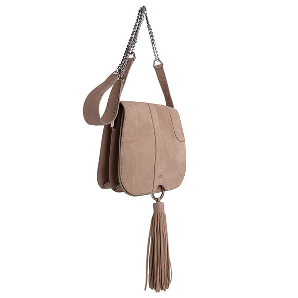 Gray Suede GoSee Bag – maeree