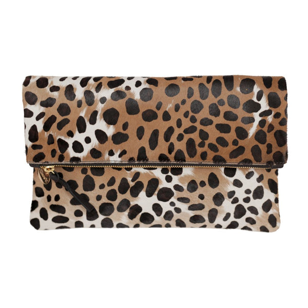 Leopard Foldover Clutch – maeree