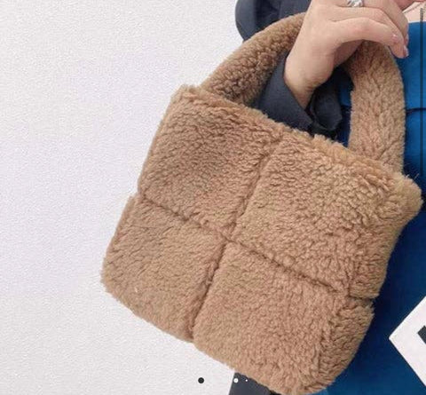 Faux Shearling Teddy Bag