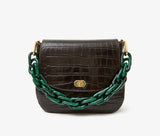 Clare v malachite resin shortie strap at maeree