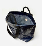 Clare V Twinkle patent leather crinkle grande bateau tote at maeree