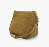 Clare V oat suede turnlock Louis crossbody at maeree