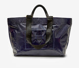 Clare V Twinkle patent leather crinkle grande bateau tote at maeree