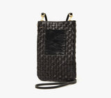 Clare V black woven poche at maeree