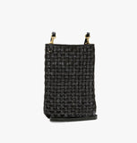 Clare V black woven poche at maeree