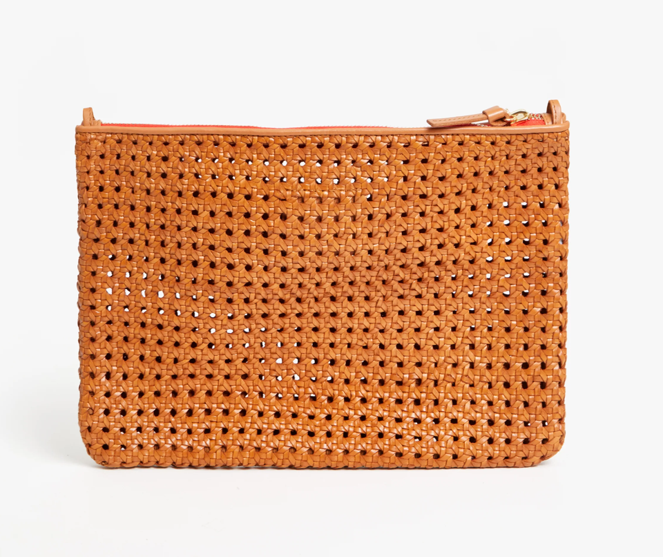 Cream Woven Flat Clutch – maeree