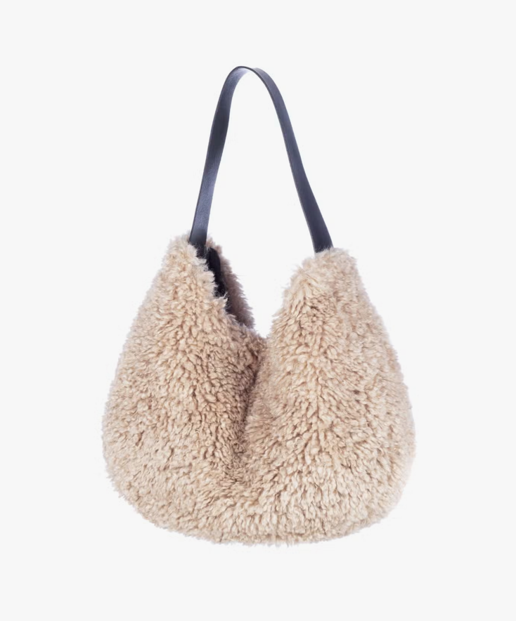 Faux shearling bag sale