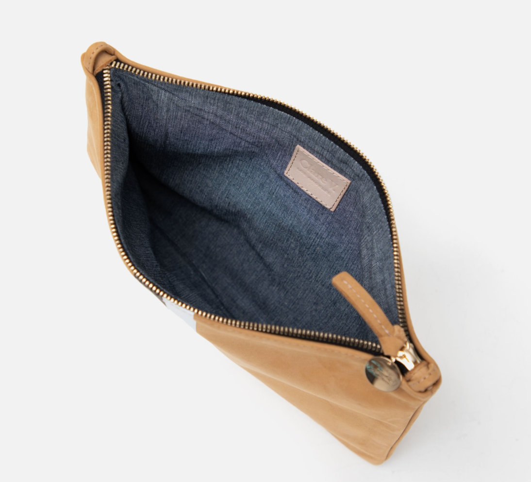 Clare V.'s single pouch nubuck Sac Bretelle combines the simplicity of a  clutch with the ease of a crossbody bag. The removable c…