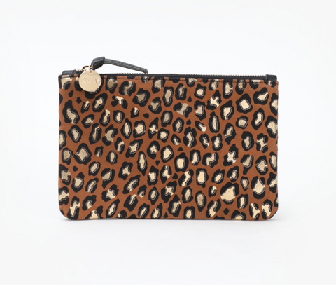 Wallet Leopard Hair-On Wallet Clutch by Clare V.