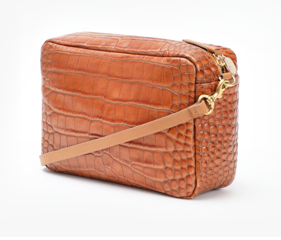 Marisol w/Front Pocket in Fog Croco by Clare V exclusive at The