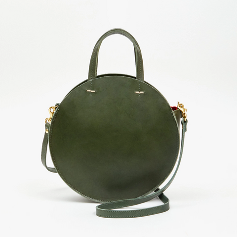 Clare V. Leather Circle Bag