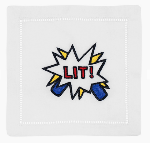 "Lit: Cocktail Napkins