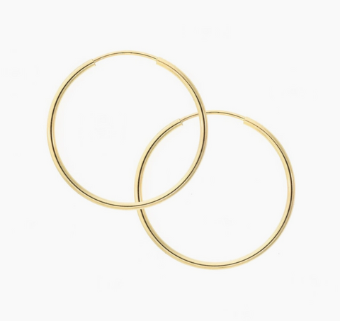 Small Simple Gold Hoops