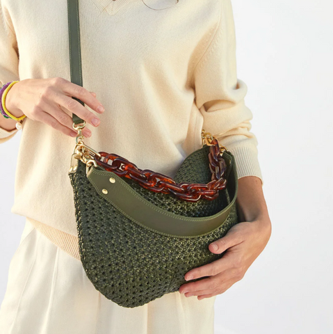 Clare V. Crochet Shoulder Bag