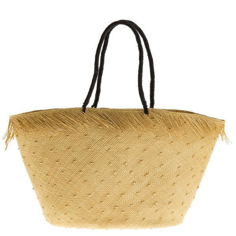 TSB Straw Basket Tote With Drawstring Pouch | The Store Bags