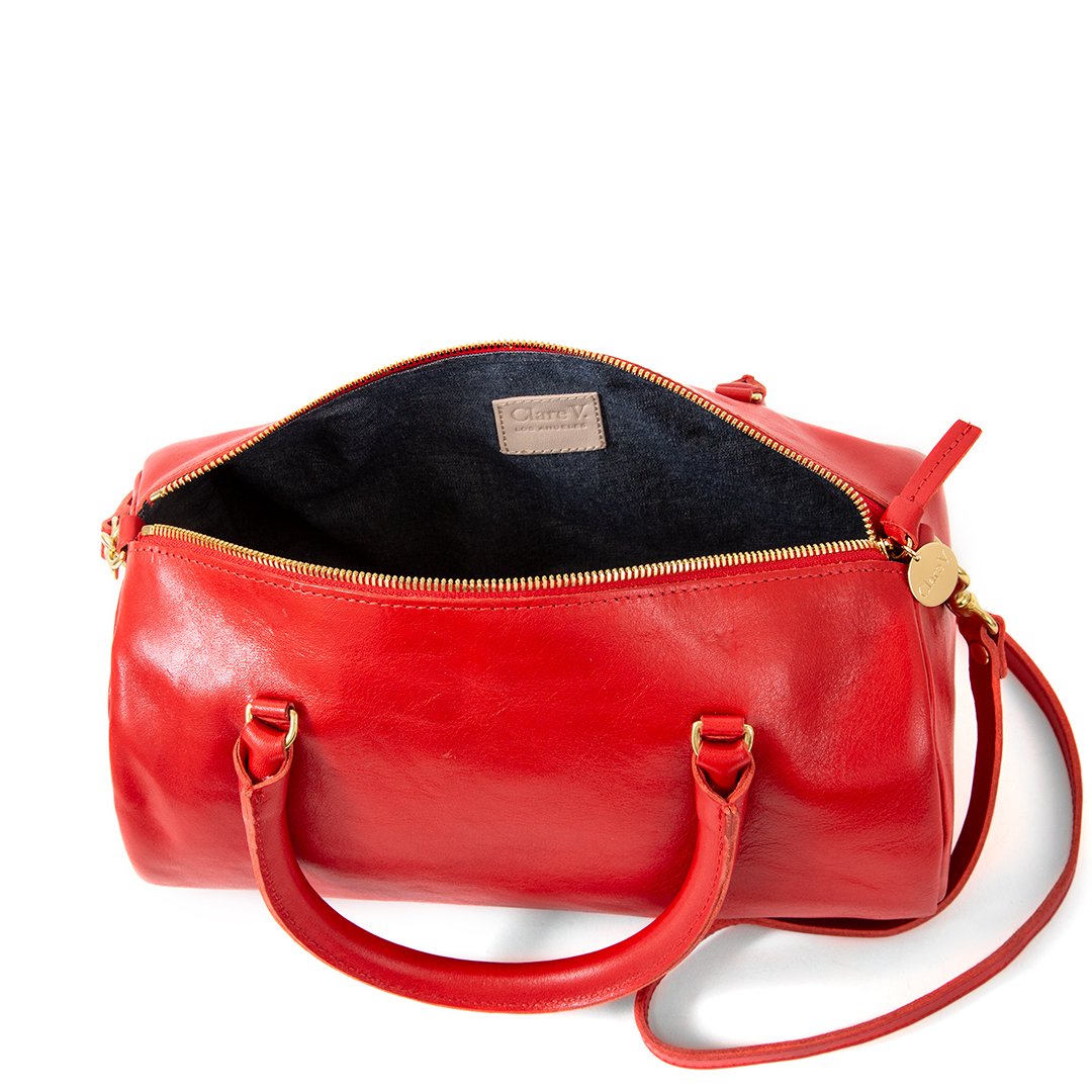 Cherry Red Top Handle Bag – maeree