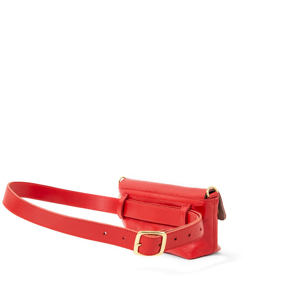 Clare V. Fanny Pack - Cherry Red/Navy Checkers