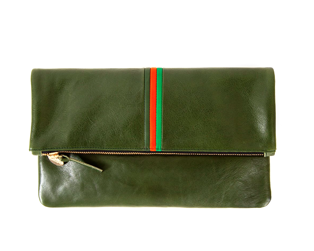  Velvet Clutch, Emerald Green Foldover Bag, Fold Over